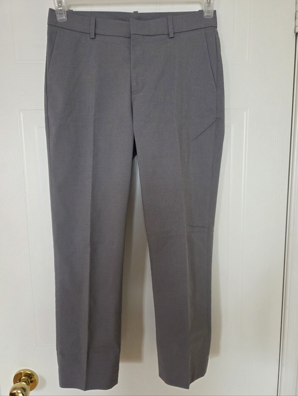 Uniqlo Slim Straight Ankle Pants, Gray, 2